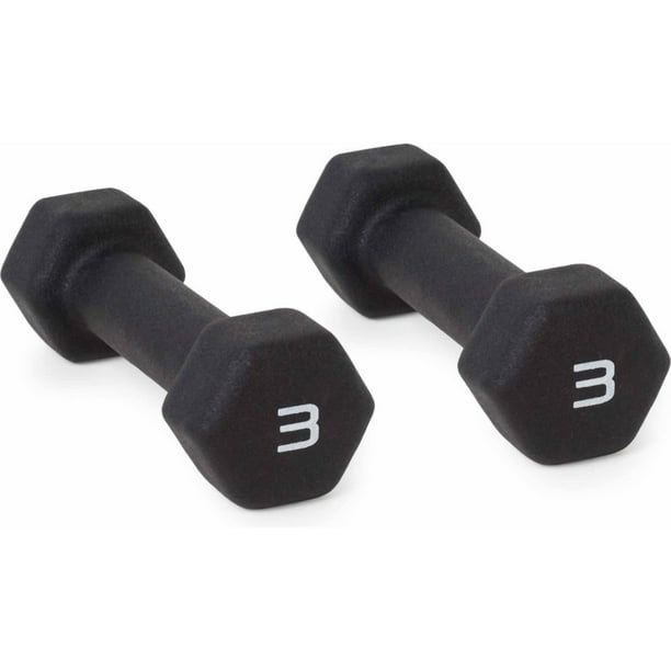 CAP Neoprene Hex 3 Lb Dumbbell Hand Weights 1 Set Pair FREE PRIORITY SHIPPING 